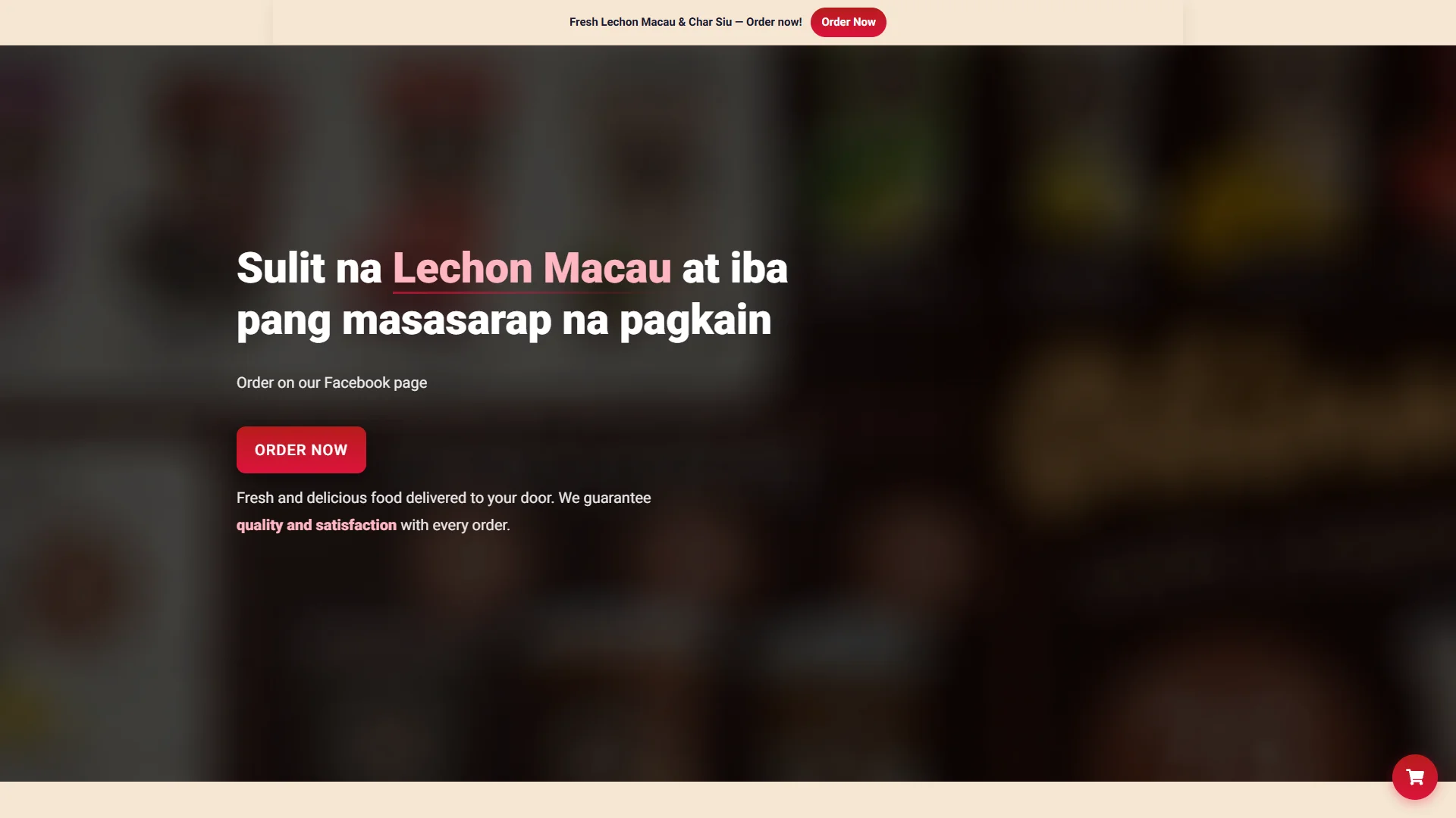 Seahra's Tapaw - Lechon Macau & Char Siu delivery in Barangay Santa Monica